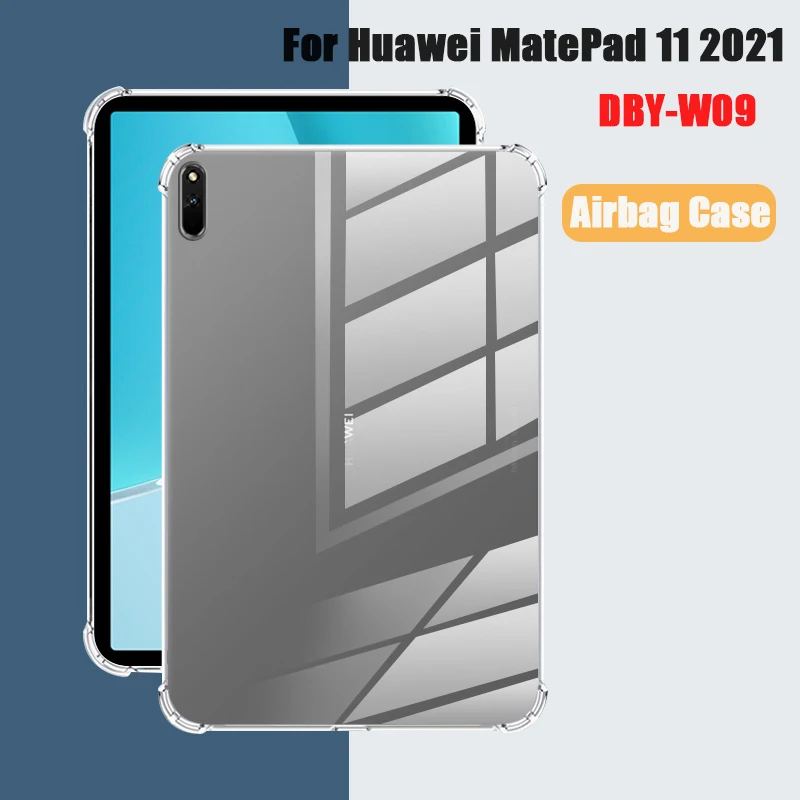 Clear Tablet Case for Huawei MatePad Pro 10.8'' (2021) MRR-W29 10.8 inch Transparent TPU Cover Ultra-thin Protective Cover