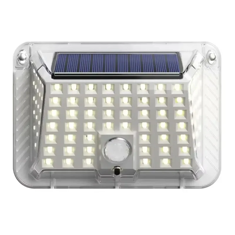 Nueva luz LED Solar de pared de tres lados con detección humana, accesorio de iluminación de emergencia impermeable para exteriores, patio de casa, pasarela