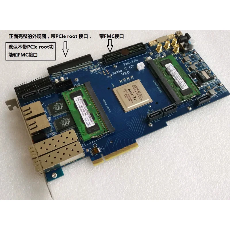 Altera Pcie ArriaV Development Board Fpga Sfp Ethernet Srio