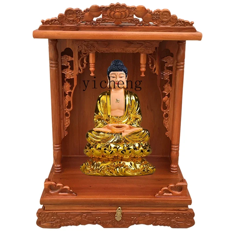 

XL Solid Wood Buddha Shrine Altar Cabinet Buddha Shrine Shrine God of Wealth Bodhisattva Cabinet Throne