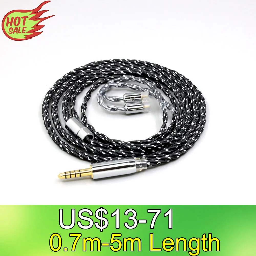 OCC Mixed OFC Twisting Nylon Earphone Cable For Sennheiser IE8 IE8i IE80 IE80s Metal Pin LN008745