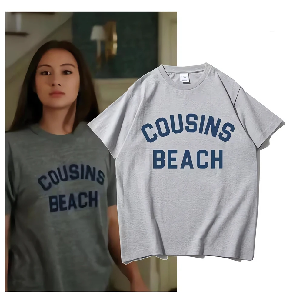 تي شيرت شاطئ جميل للبطن من The Summer I تحولت كما رأينا على شاشة التلفزيون TSITP Team Conrad قميص نسائي قصير الأكمام تي شيرت نعرفكم #1