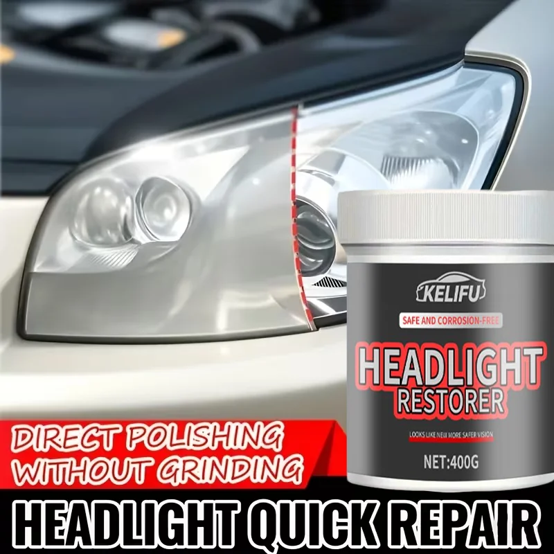

Профессиональная паста для ремонта автомобильных фар, простой в использовании комплект для обслуживания автомобильных фар, ремонт окисленных, желтых, нечетких автомобильных фар