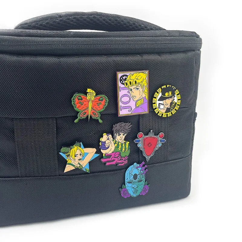 7Pcs Cartoon Character Enamel Pin Set Metal Lapel Brooch Badge Backpack Clothing Decor Pin Collectible Accessory Gift for Fans