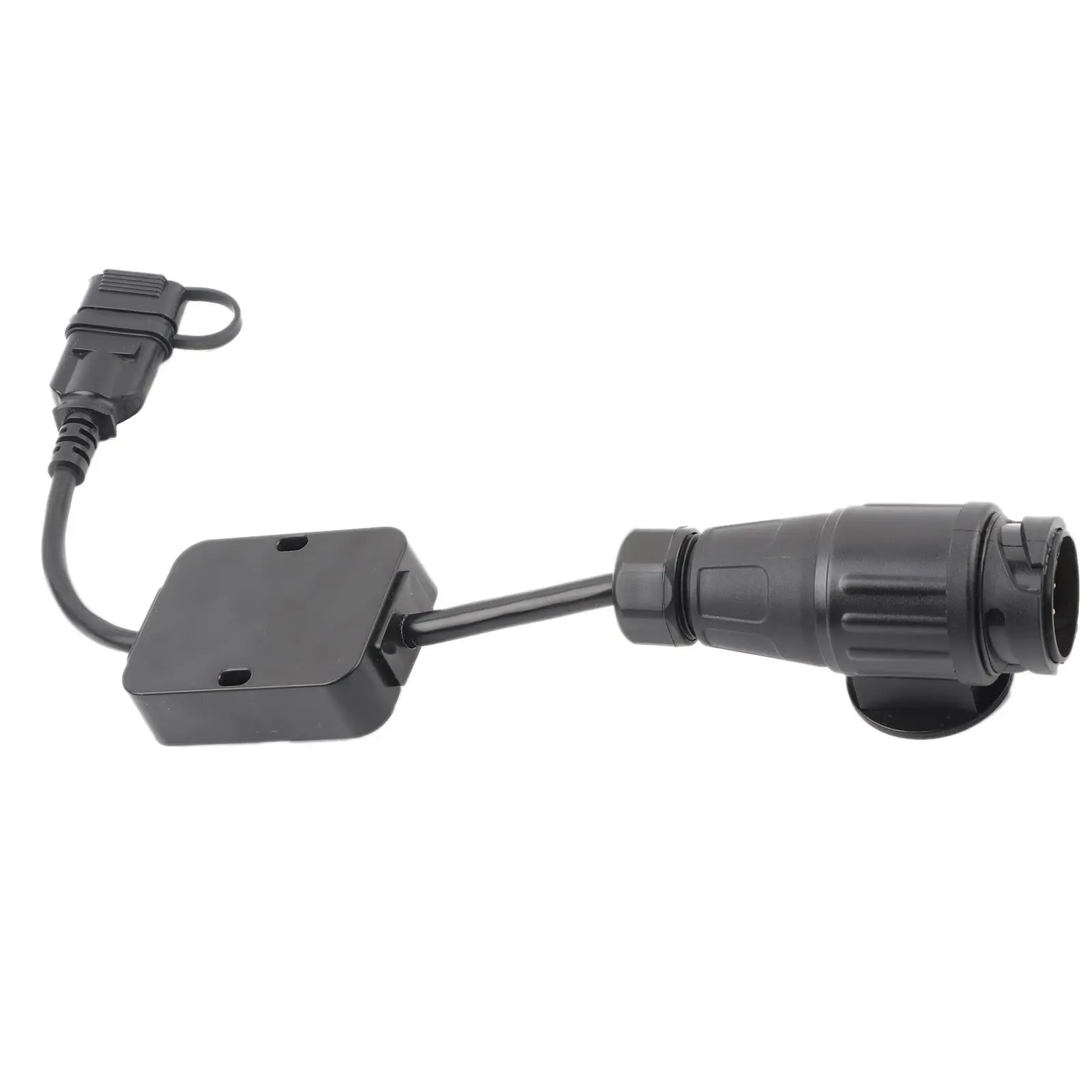 

Europe 13-Pin to US 4-Pin Trailer Connector Adapter Plug with Taillight Circuit Wiring - Enhanced Trailer Accessory