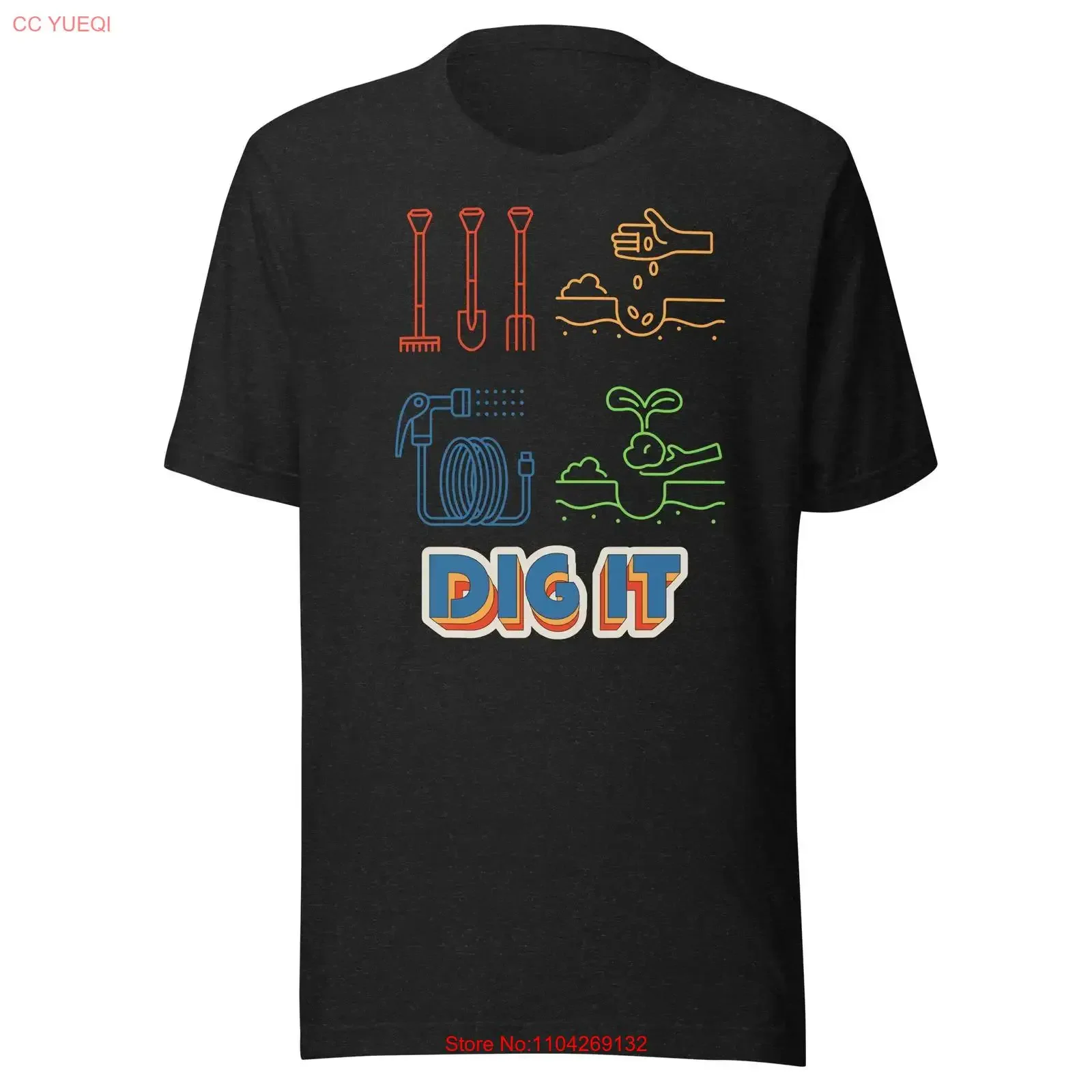 Dig It Gardening Multicolor Steps 2 Success T shirt vintage Washed Slightly Breathable Versatile fashion Soft Casual Stylish