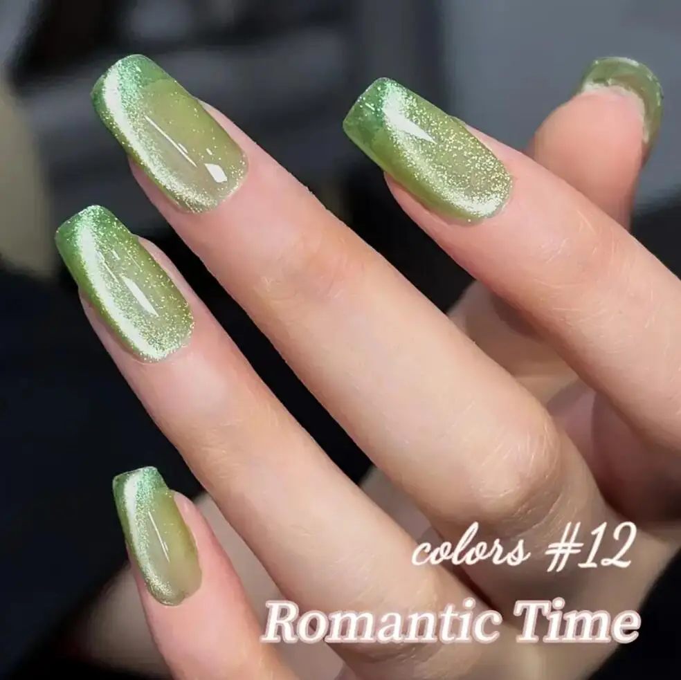 5ml 핑크 그린 블루 퍼플 마그네틱 캣아이 네일 폴리쉬 글리터 홀로그램 UV 젤 바니쉬 반사 캣아이 네일 폴리쉬 0.17oz