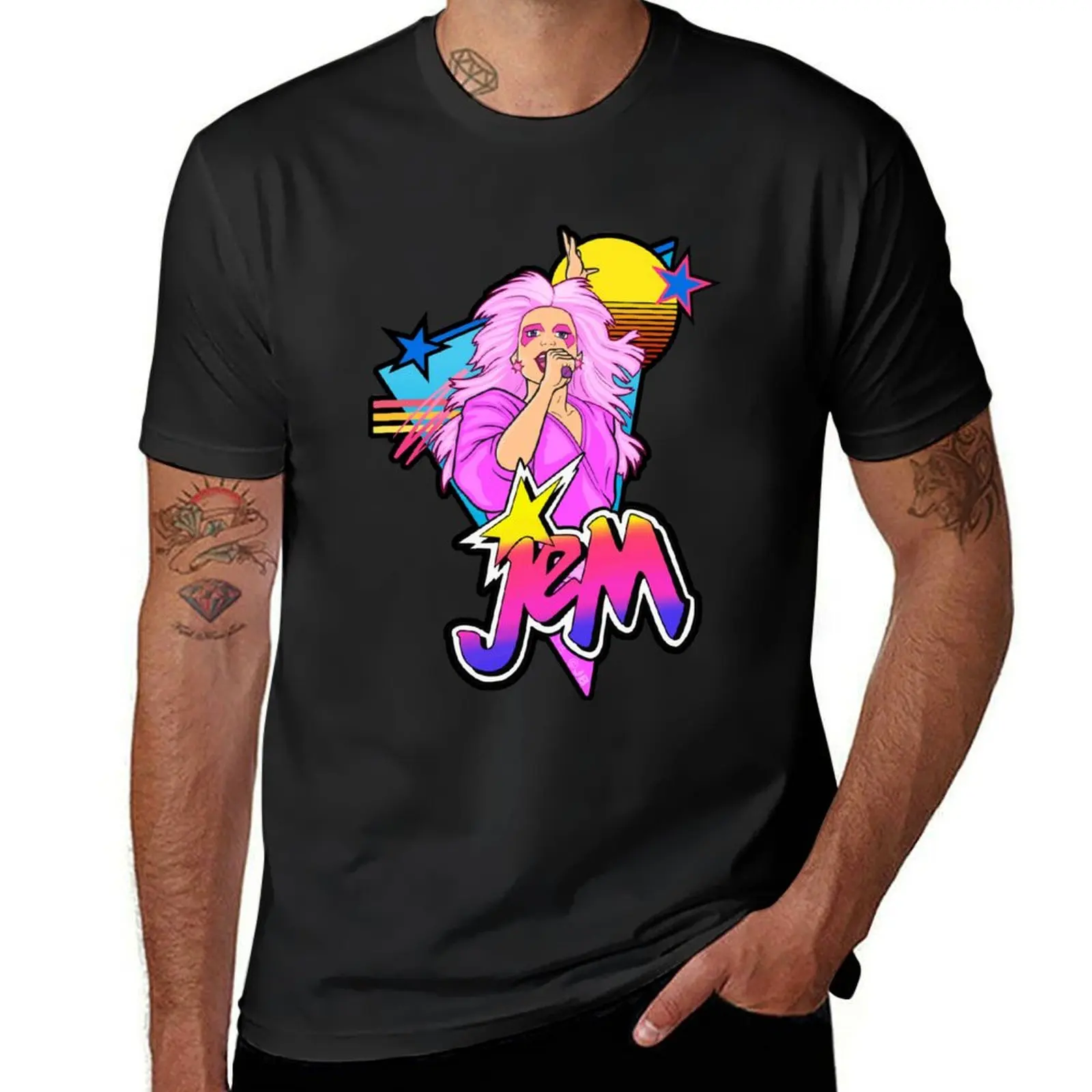 

RETRO 80S JEM T-Shirt sublime tees heavyweights mens graphic t-shirts anime