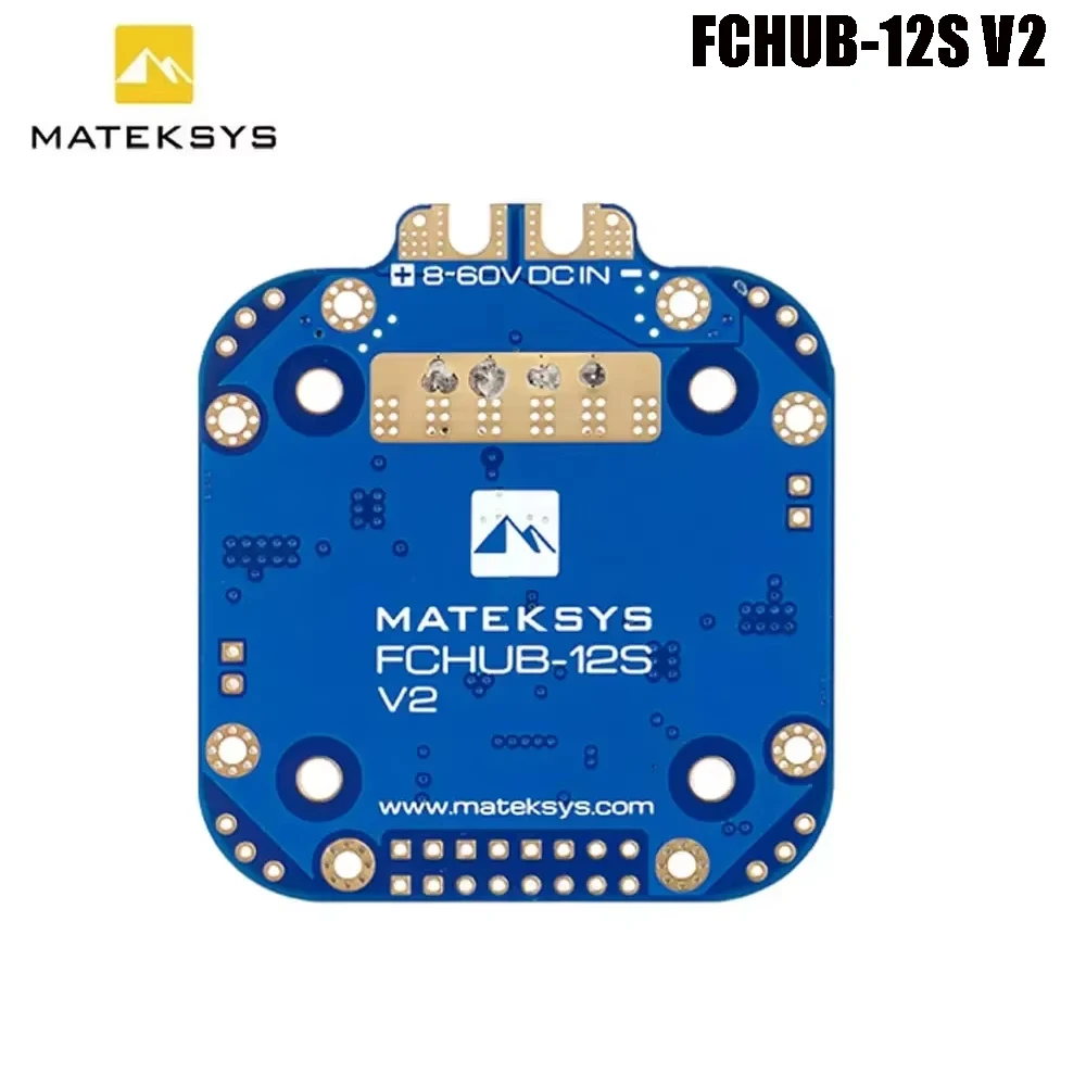 Matek System Mateksys XCLASS PDB FCHUB-12S V2 Power Distribution Board 5V & 12V Output With Current Sensor 3-12S for FPV Flight