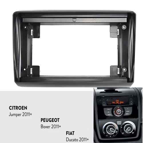 Panel de Radio Fascia para coche de 9 pulgadas para puente CITROEN, relé/PUGEOT Boxer/FIAT Ducato 2011+, Kit de tablero, placa adaptadora de consola Facia