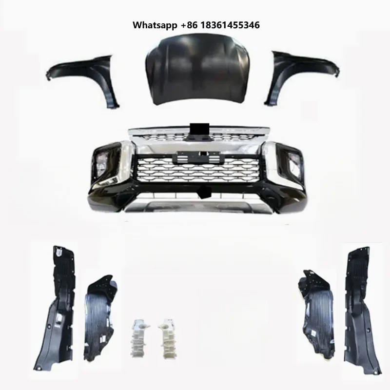 For Triton L200 2015 to 2019+ Direct Fit Car Accessories High Quality Durable Rear Bumper Compatible with Body Kits