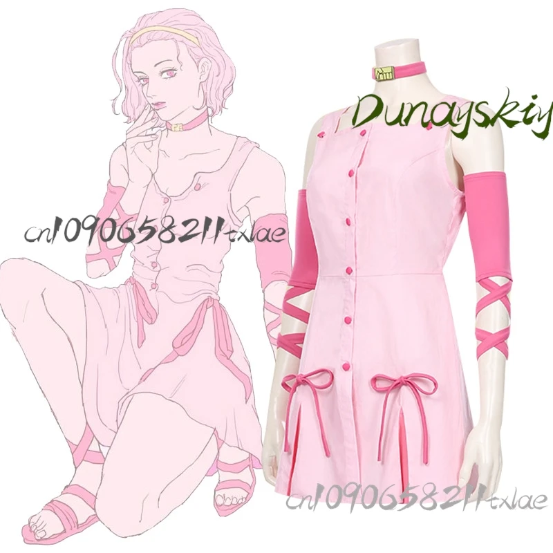 Sugimoto Reimi อะนิเมะ JO คอสเพลย์ JO เครื่องแต่งกาย Bizarre วิกผมรองเท้าผจญภัยน่ารักสาวกระโปรงผู้หญิงชุดปาร์ตี้ฮาโลวีนชุด