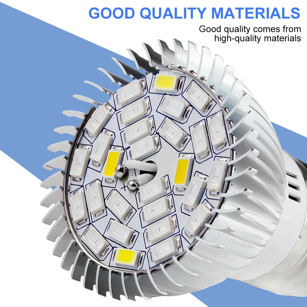 28W LED E27/E26 Grow Light Bulb AC220V Full Spectrum Cultivation Lamp E14 110V For Indoor Potted Fruit Vegetables Flowers  Plant