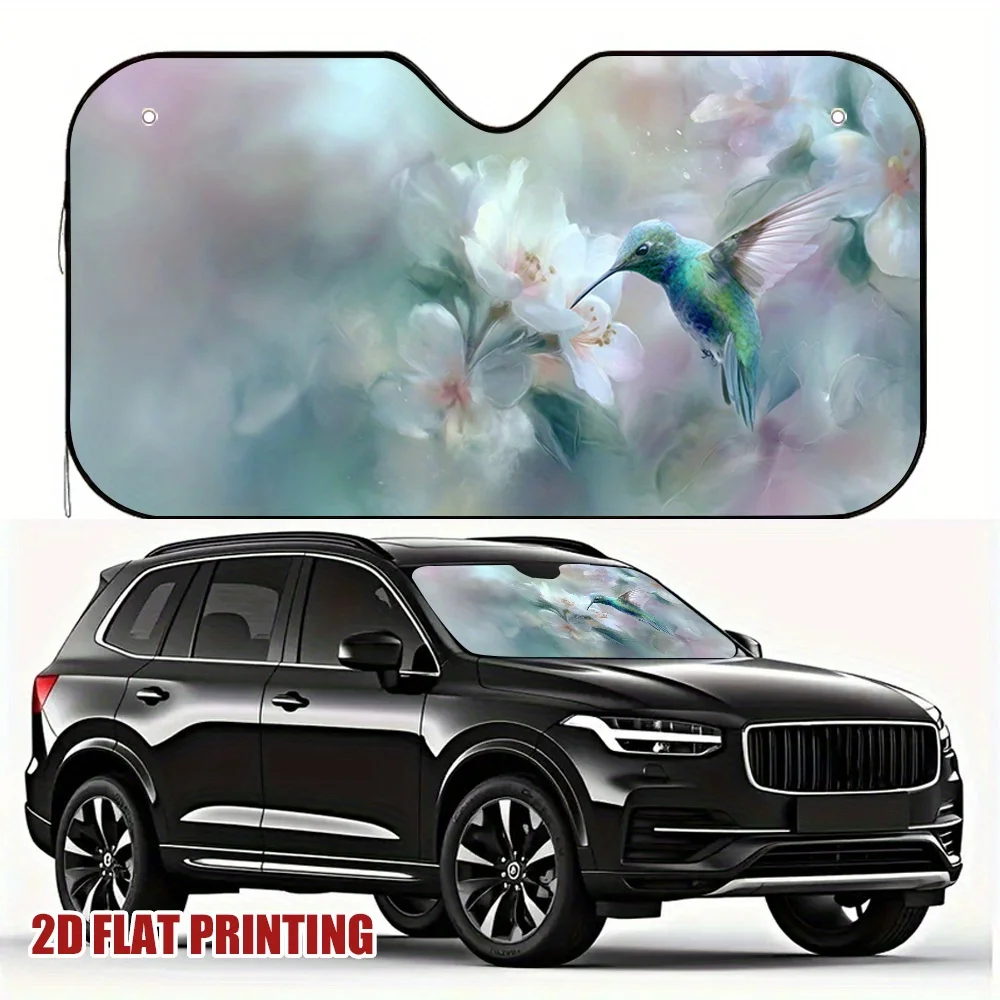 1pc Whimsical Hummingbird Dance Car Sun Visor, Improves Driving Comfort, Blocks Glare, Ideal For Hot Weather And Car Owners