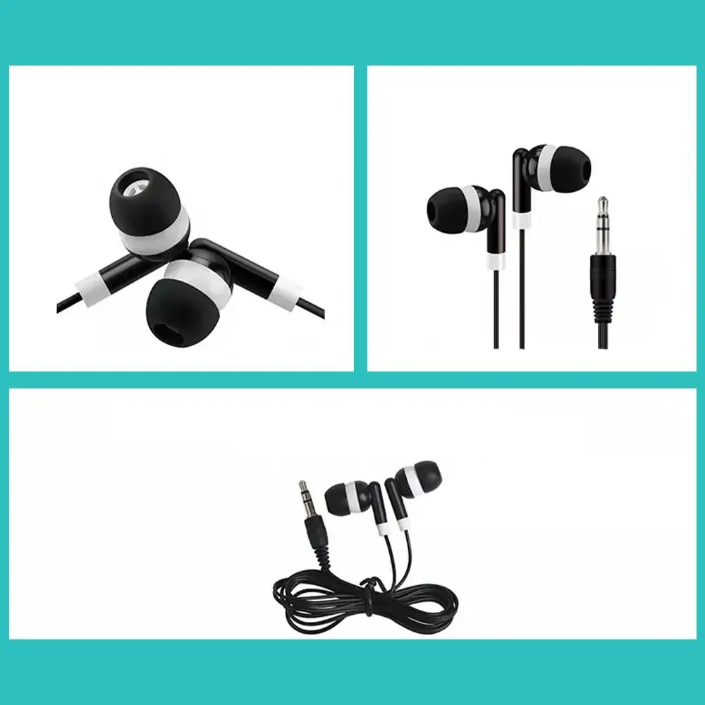 3.5mm Stereo Earphones Headset With Volume Control Wired Headphones In Ear High Definition Deep Bass Dropshipping No Mic