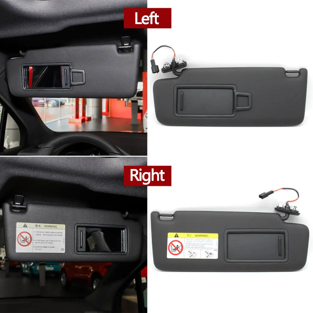 

Солнцезащитный козырек (левый/правый) с зеркалом для макияжа в сборе для Porsche Macan 95B 95B-2 2014-2024, артикулы 95B857551, 95B857552