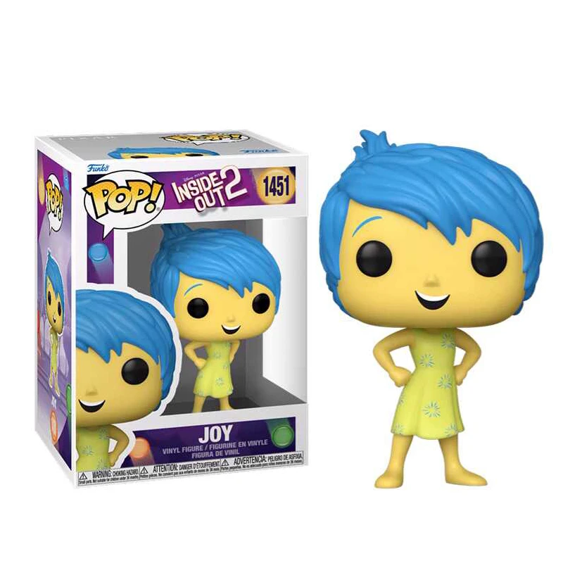 Funko Pop Inside Out 2 Figure Joy Sadness Anger Disgust Fear Action Figures Model Doll Collection Desk Decor Toys Birthday Gift