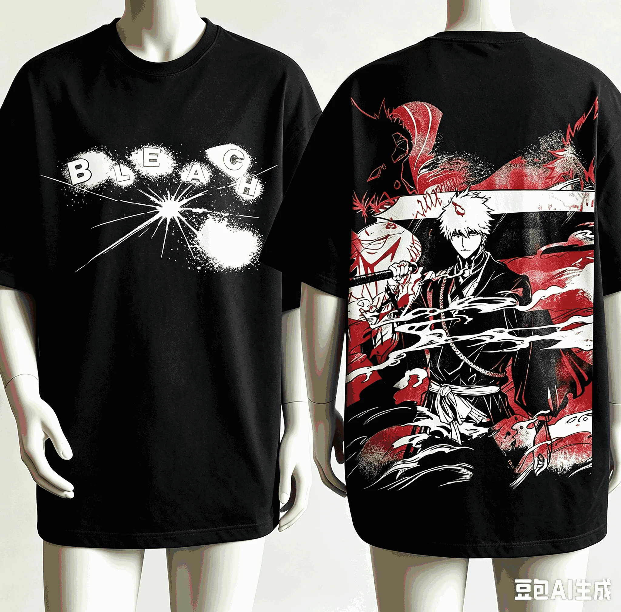 Bleach Anime Lover T-shirt Harajuku Cotton New Model High Street Retro Fashion Oversized Unisex hot product Classic Couples soft