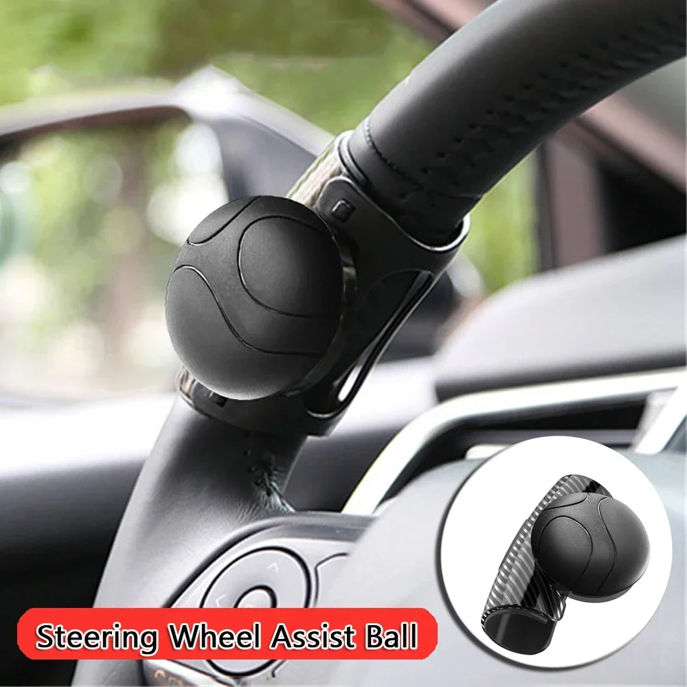 

360 Degree Rotation Turning Steering Wheel Booster Spinner Knob Ball Silicone Bearing Power Handle Assistanter
