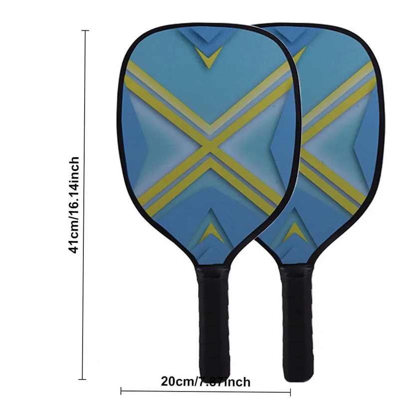 Pickleball Paddle Poplar Wood Brand Good Quality Set Wooden Gift Outdoor Beach Pickleball Paddle Funny Court Portable Accesories