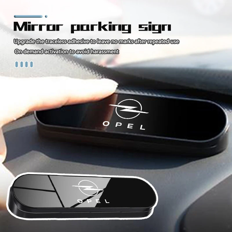 For Opel Car Styling Temporary Parking Card Plate Phone Number Auto Decoration Accessories OPC Astra J H G K Insignia Corsa D B