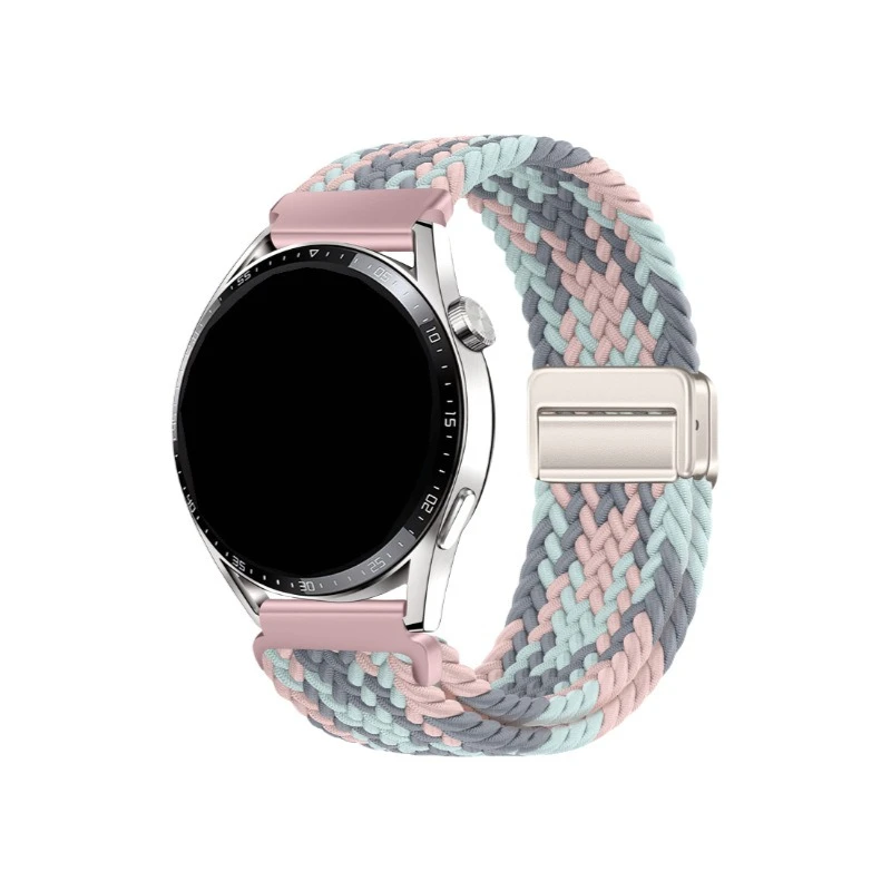 

Suitable for The New Popular Woven Loop Four-point Magnetic Clasp Straps of Huawei Samsung Garmin in 18mm, 20mm and 22mm