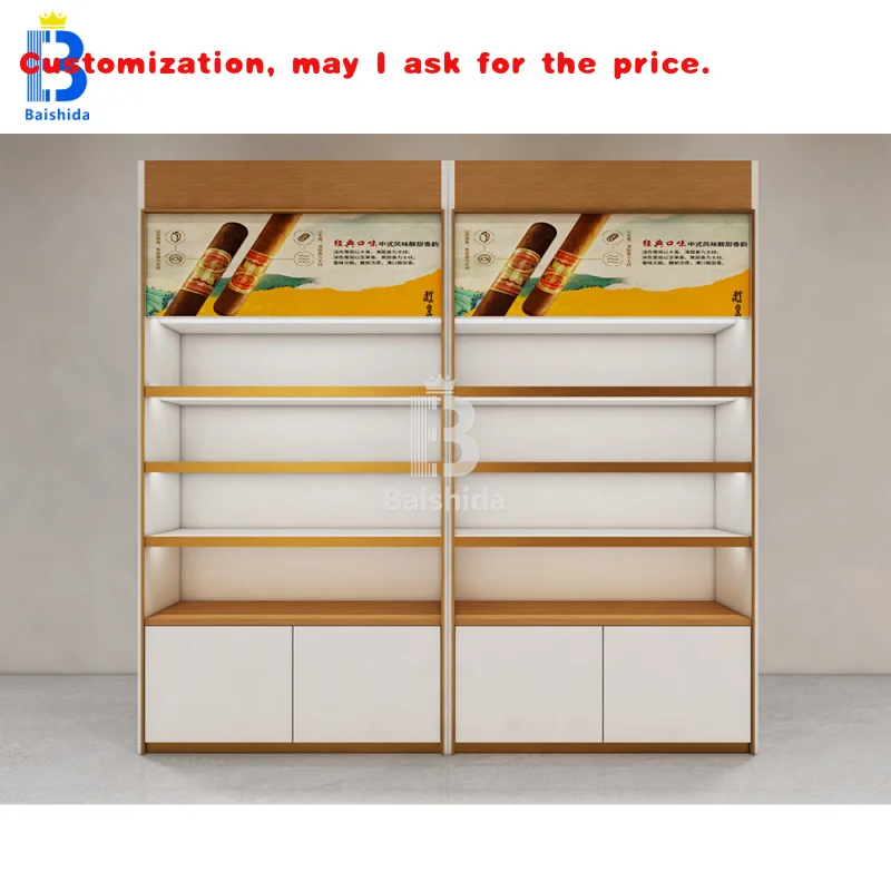 

Изготовленный на заказ деревянный шкаф и стеклянный шкаф, сигареты, сигары, элегантный дизайн, украшение магазина, ODM/OEM, разблокируемый Dra