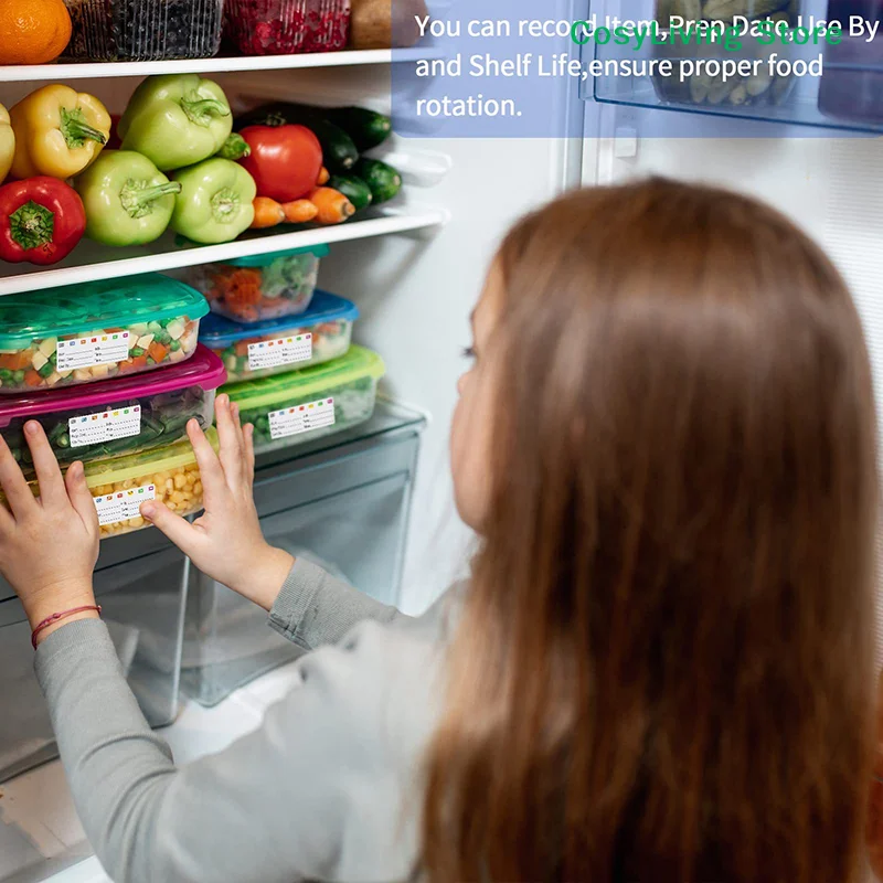 [CL] 300 個/ロールキッチン日付食品ステッカーラベル - Snacks Food Labels のレビューと価格
