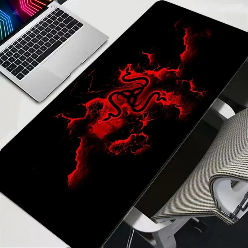 Mouse Pad Razer Fashion Luxury Professional E-sports Gamers Speed Pc Gaming Rubber Keyboard Notbook Desk Mat Soft New Mousepad view 3