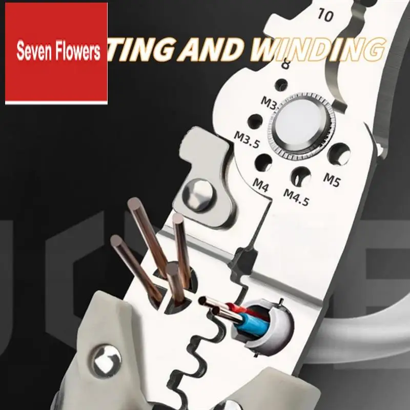 

Professional Electrical Wire Stripper, Cutter & Crimper Pliers, Multifunctional Cable Handling Tool, Versatile Use Easy To Use