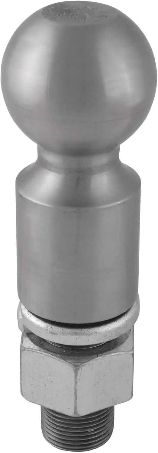 

40087 Raw Steel Trailer Hitch Ball, 25,000 lbs, 2-Inch Rise, 2-5/16-Inch Diameter, 1-1/4 x 2-5/8-Inch Shank