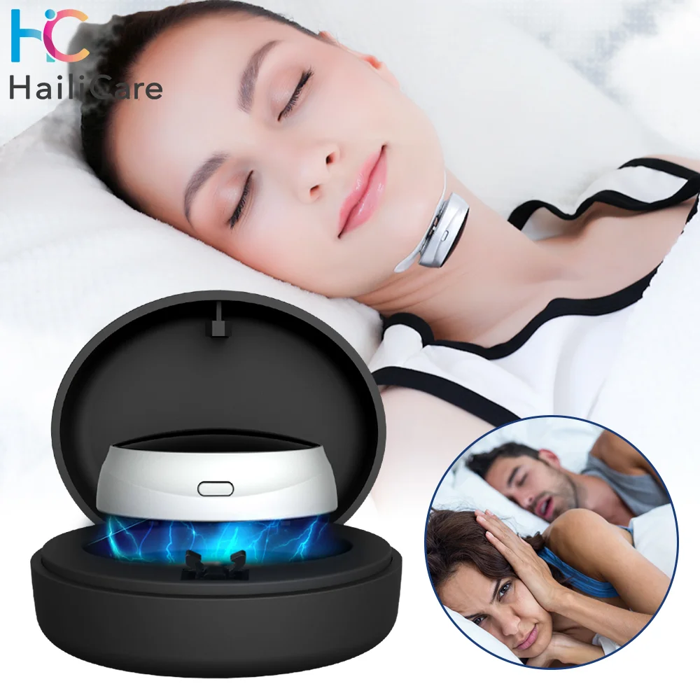 

Smart Anti Snoring Device Portable Man Snoring Stopper Anti-Snoring For Sleep Well Snoring Relief Device Breath Aid Health Care