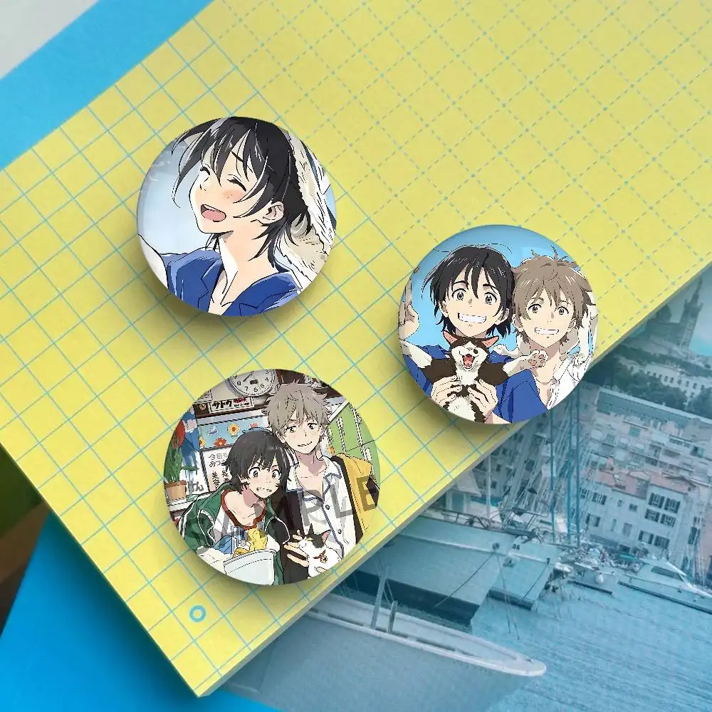 شارات أنيمي الغريبة على الشاطئ، دبابيس أزرار إبداعية ممتعة، دبابيس جميلة للملابس، حقائب ظهر، هدايا جيدة للأصدقاء الصغار #3