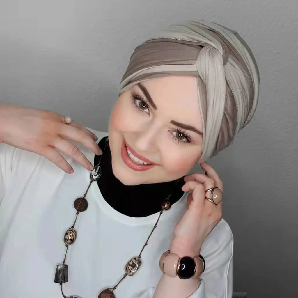 Abaya-Hijab musulman pour femme, écharpe arabe, robe en jersey, turban instantané