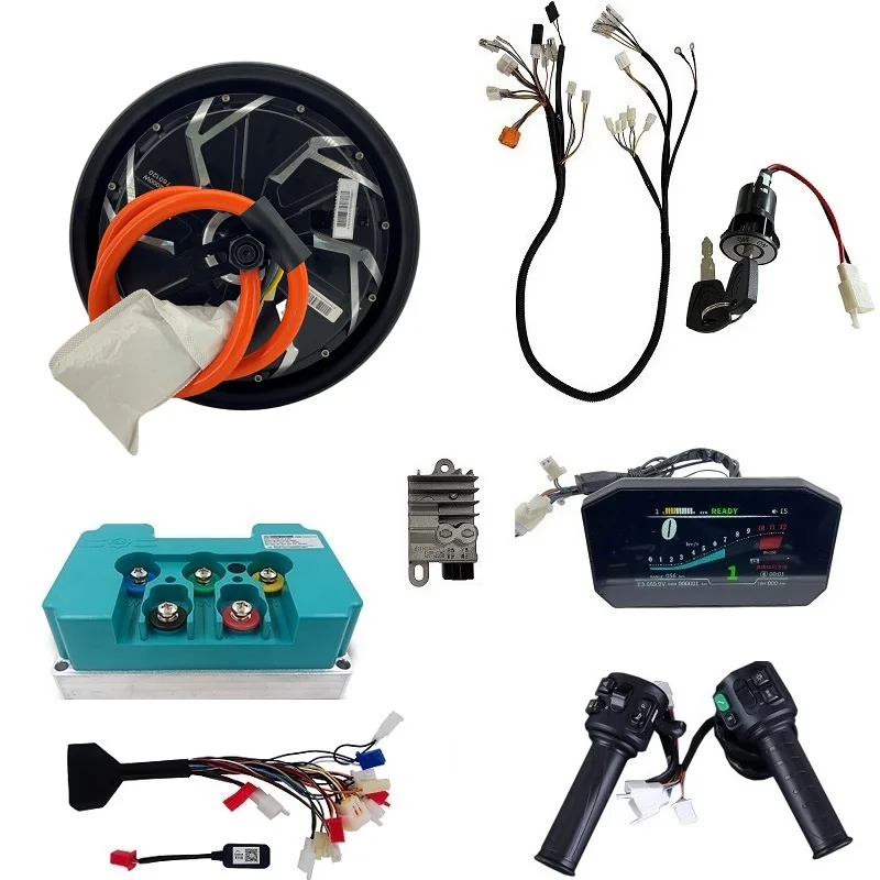 12INCH 5000W Peak 10000W Maximum Speed 120kph Electric Rear Wheel Hub Motor Motocycle Conversion Kits