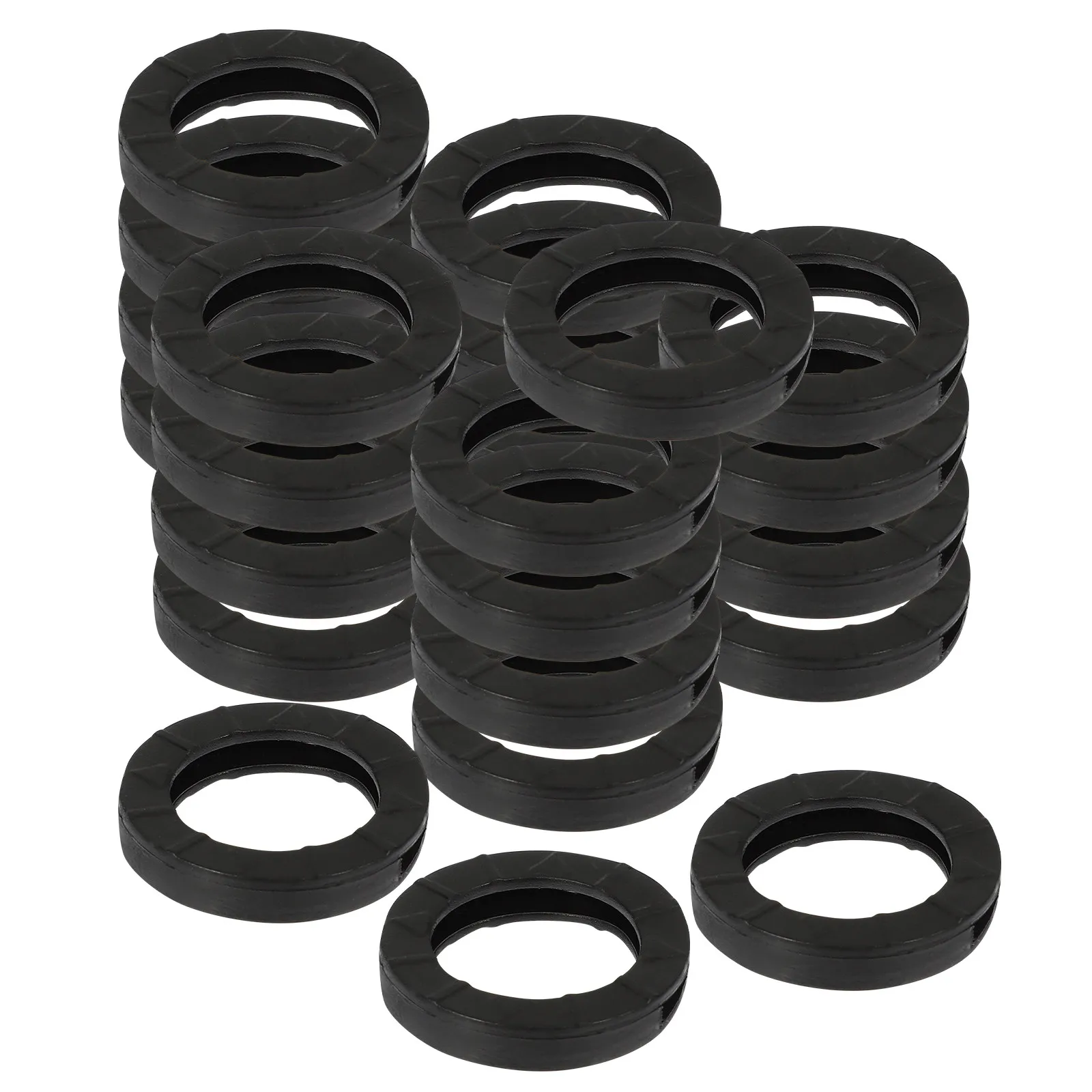 24Pcs Soft Flexible Silicone Key Covers Fit Most Standard Keys Key Identifier Caps for House Car Office Keys Noise Reduction