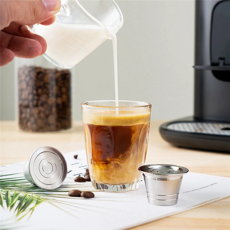 WHYY-roestvrijstalen herbruikbare koffiecapsule Herbruikbare koffiecapsule Cupfilter Compatibel met Delta Q koffiaccessoires.