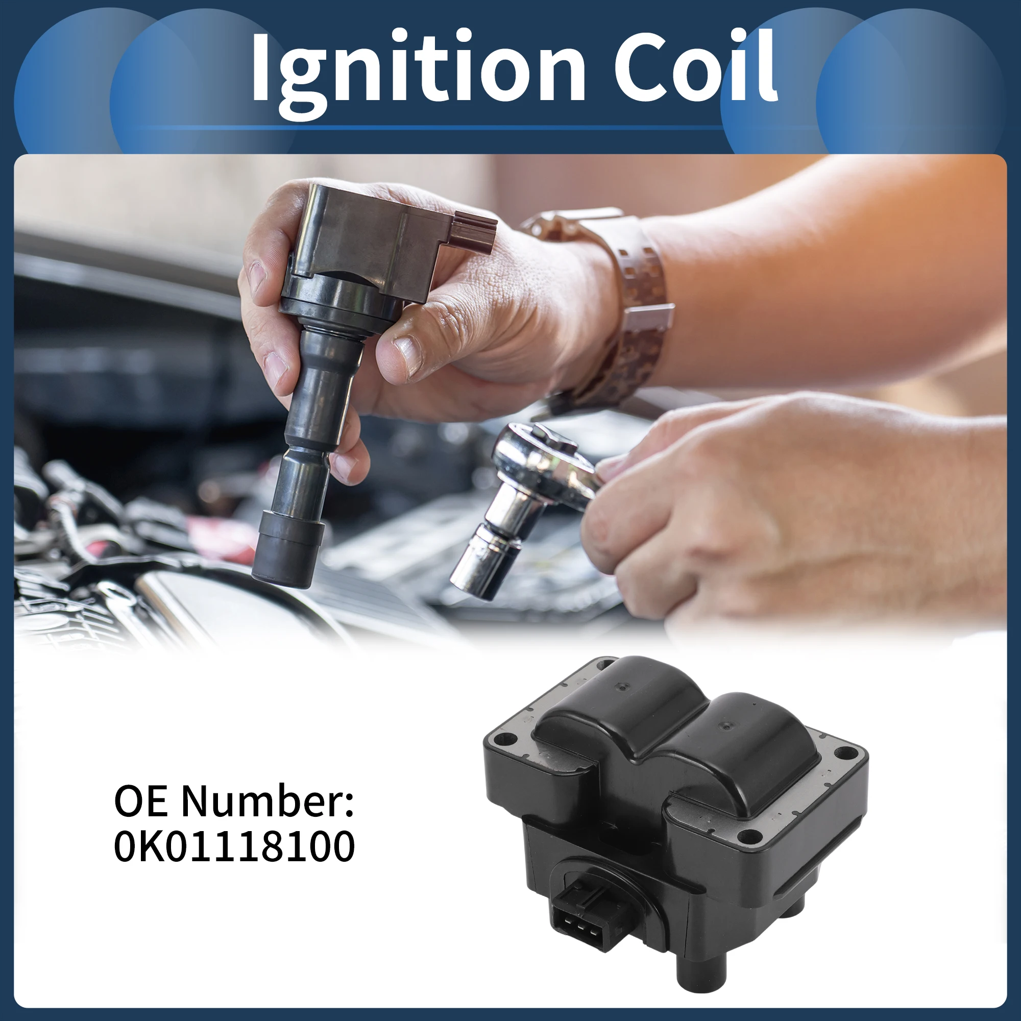 

UXCELL Ignition Coil Ignition Coil Pack No.0K01118100 for Kia Sportage 1995-1997