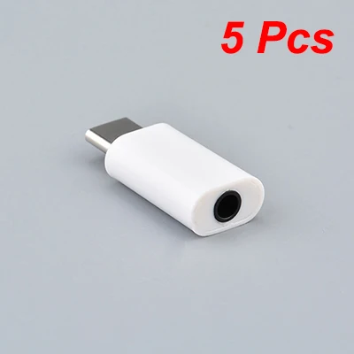 1-5 Stück Typ-C auf 3,5-mm-Klinkenadapter Kopfhörer Audio-Konverterkabel USB Typ C auf 3,5-mm-Kopfhörer-Aux-Kabel für Xiaomi Huawei