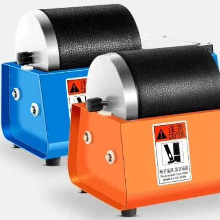 230V Variable‑Speed Low‑Speed Rotary Jewellery Polisher Electric Polishing Grinding Machine Double Rubber Drum