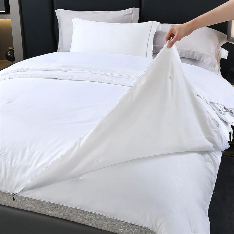 Natural Mulberry Silk Duvet Luxury Queen King Size Comforter Summer Winter Quilt Single Couple Bedding Filler Bedding