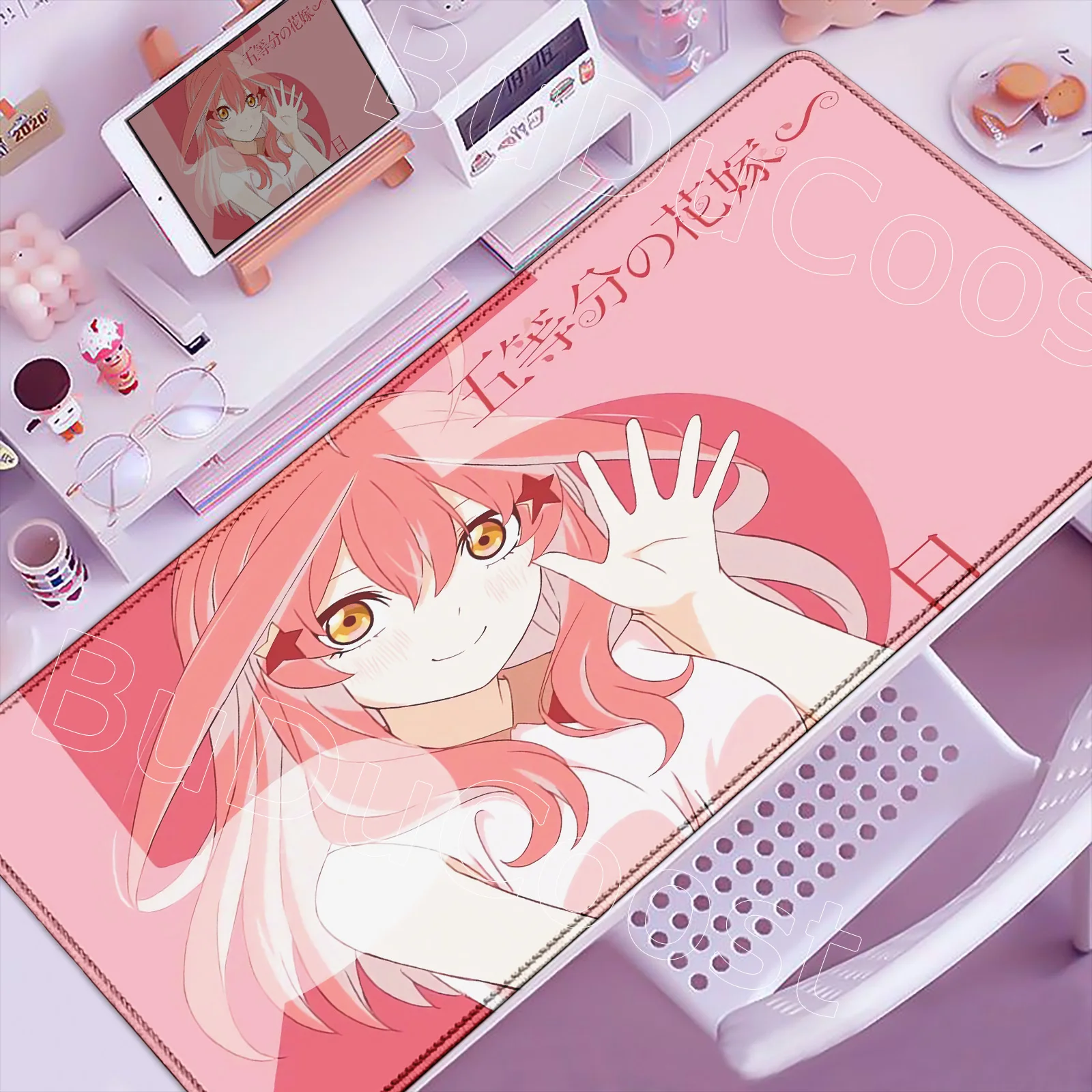 HD Print Anime The Quintessential Quintuplets Mouse Pad Gaming 900×400mm Mousepad Mouse Mat Office Accessories Keyboard Desk Pad