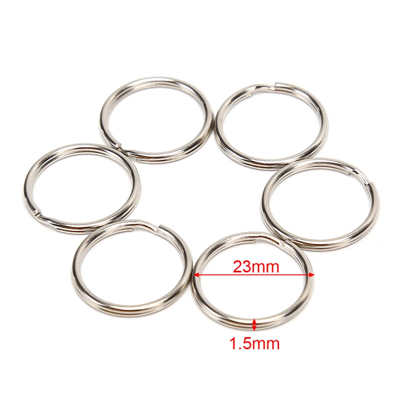 100pcs DIY Metal Key Holder Split Rings