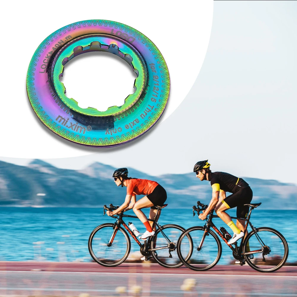 MTB الطريق دراجة كاسيت غطاء قفل حلقة سبائك الألومنيوم MTB الطريق الدراجة مركز قفل حلقة غطاء دراجة الأوسط قفل القرص قفل غطاء