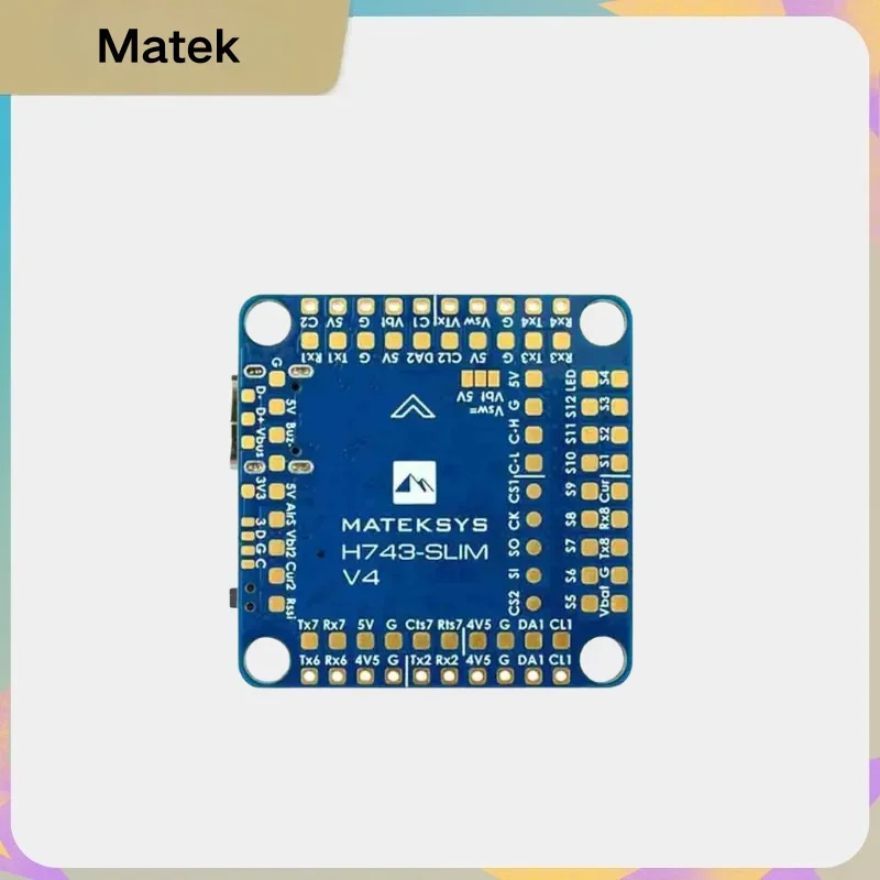 VoltSMatek H743 SLIM V4 Flight Controller STM32H743VIT6 Dual ICM42688P 2-8S BEC5V For FPV Drone Multicopter RC