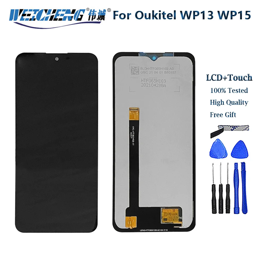 Originale per Oukitel WP15 Display LCD + Touch Screen Screen Digitizer Assembly sostituzione 6.52 pollici per Oukitel WP13 WP15S LCD