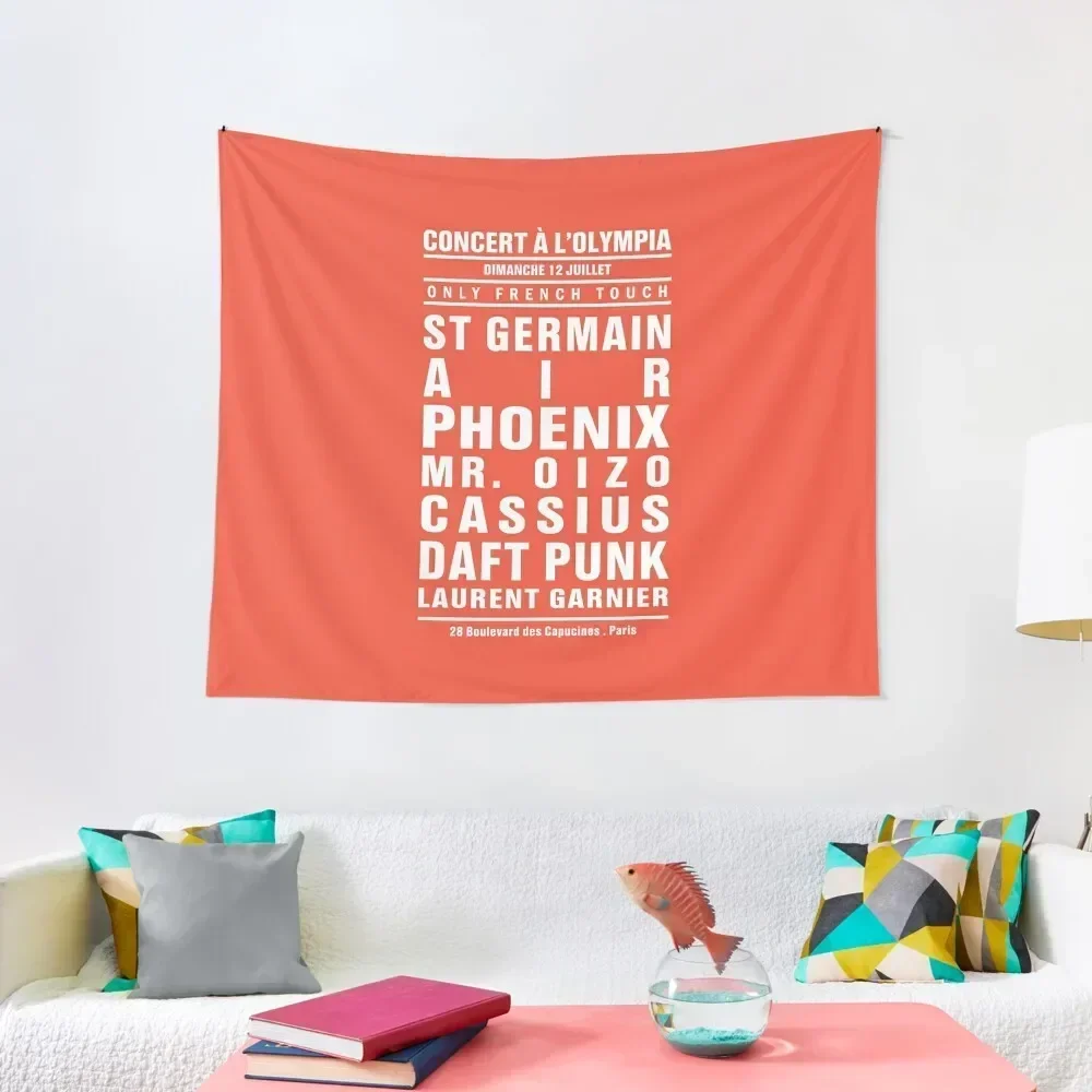 OLYMPIA Dream Concert Poster: Orange MODEL by La French Touch Tapestry Bedroom Decor House Decoration Tapestry