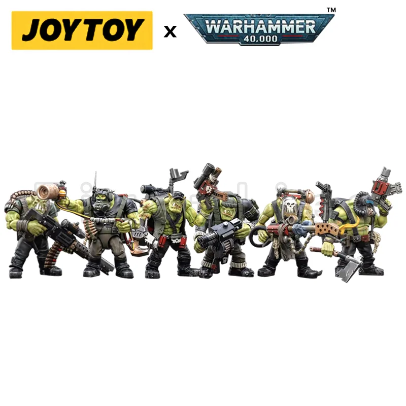 1/18 JOYTOY Action Figure (6PCS/SET) 40K Ork Kommandos Anime Collection Model Toy