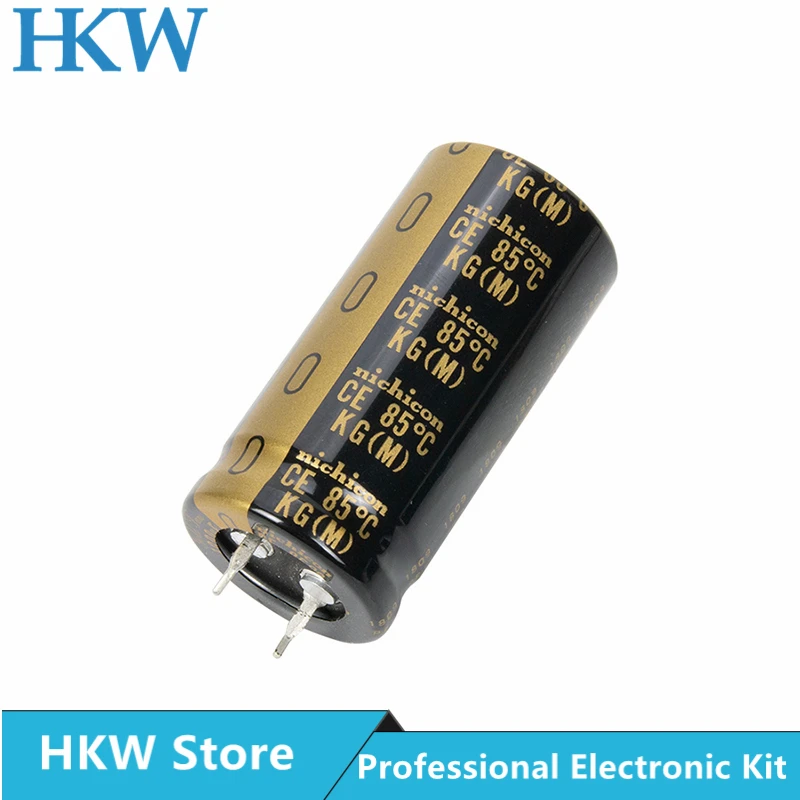 2pcs NICHICON 1000UF 100V 22X45mm KG Series Electrolytic Capacitors Hi-Fi Audio Capacitor New and Original 100V1000UF 22*45MM