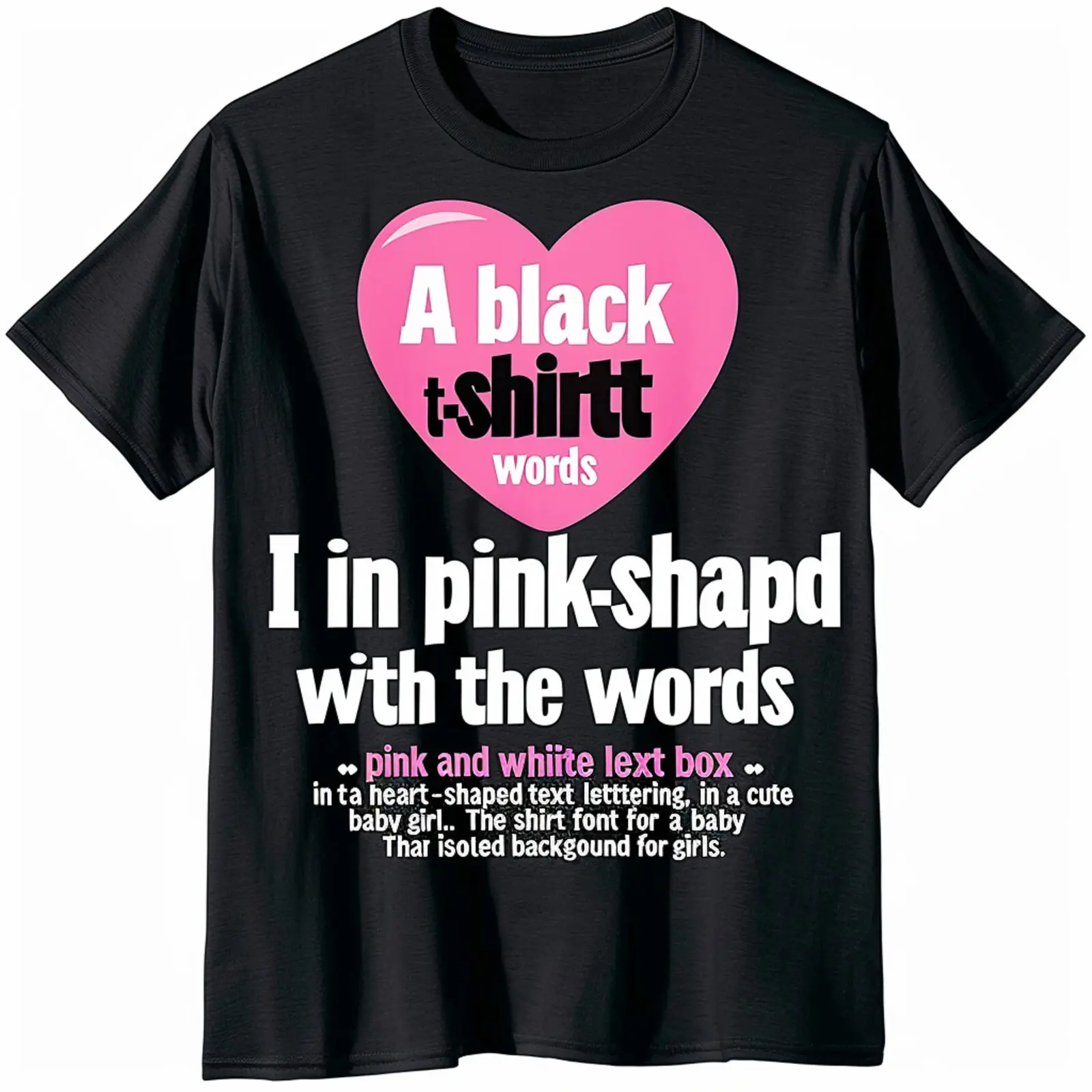 

I'm Going to Be a Big Sister 2024 Cute Heart Design Black T Shirts